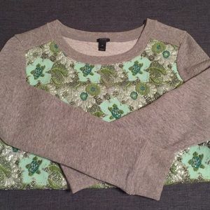 J Crew embroidered sweatshirt